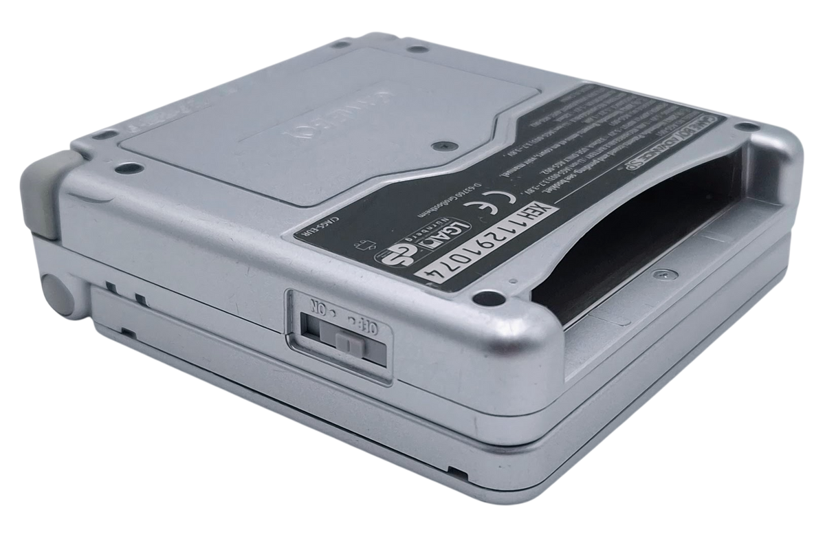 Original silver platinum (sølv) (AGS-001) nintendo Gameboy Advance SP håndholdt konsoll