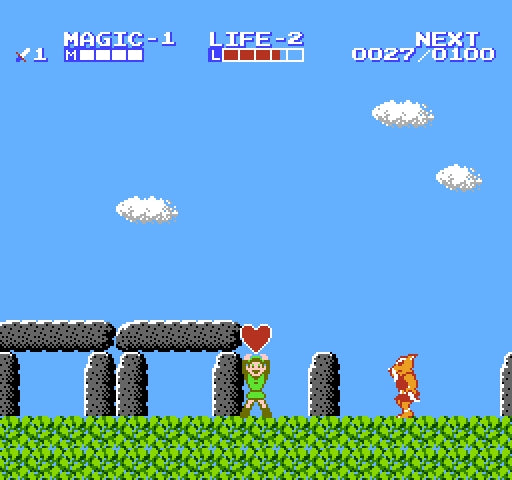 Zelda 2: The adventures of link (USA) - Nintendo entertainment system spill (NES)