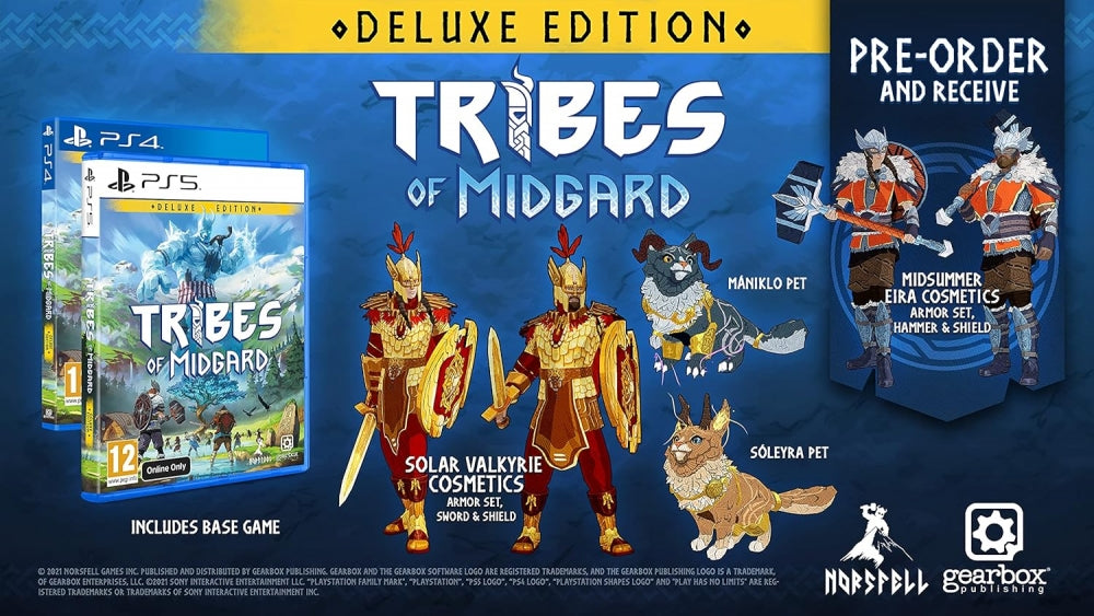 Tribes of midgard (deluxe edition) (nytt) - playstation 5 spill (PS5)