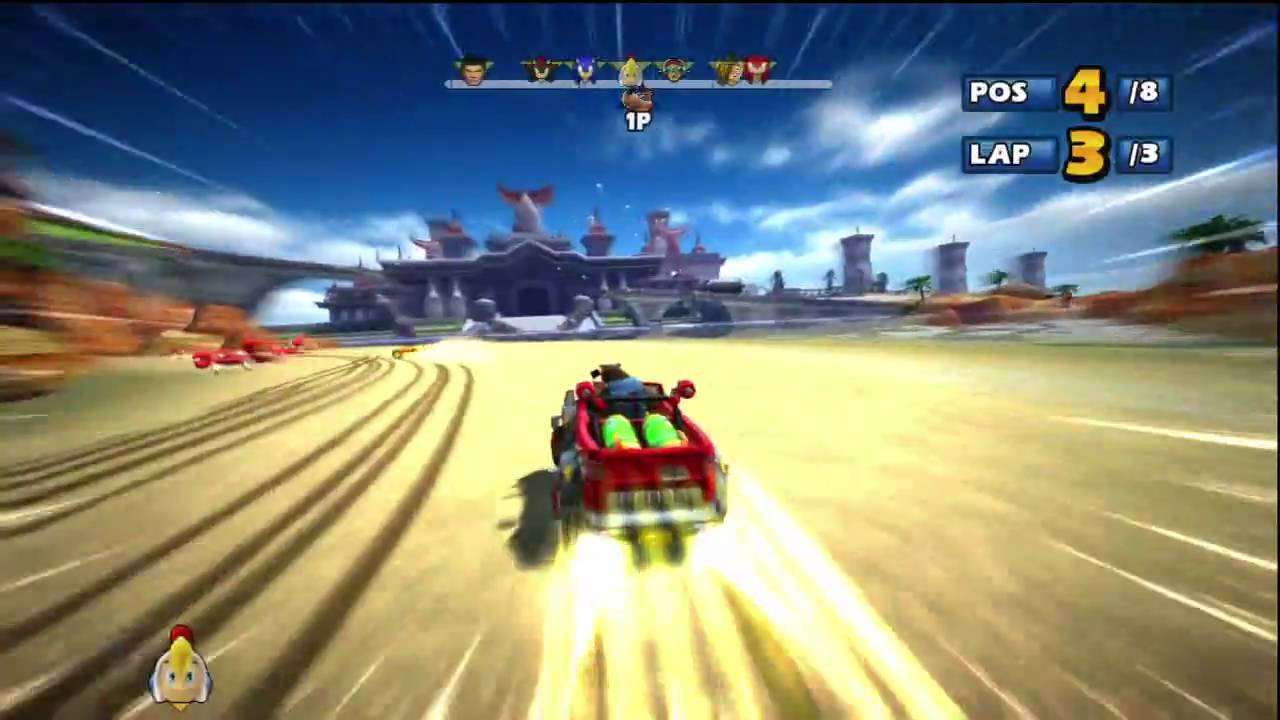 Gameplay-bilde fra Sonic Sega All-Stars Racing (classics) – Xbox 360 spill