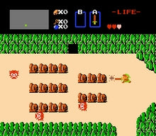 The legend of Zelda (Kun kassett) - Nintendo Entertainment system spill (NES)