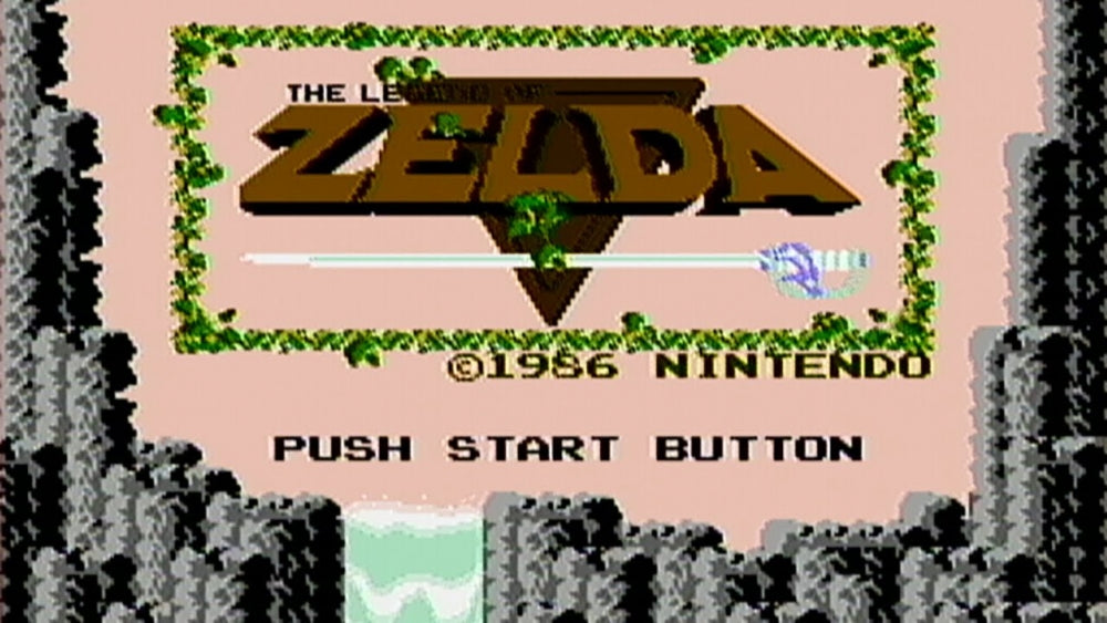 The legend of Zelda (Kun kassett) - Nintendo Entertainment system spill (NES)