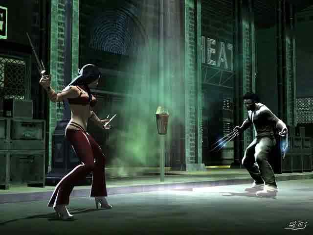 Gameplay-bilde fra Marvel nemesis - Rise of the imperfects - Playstation 2 spill (PS2)