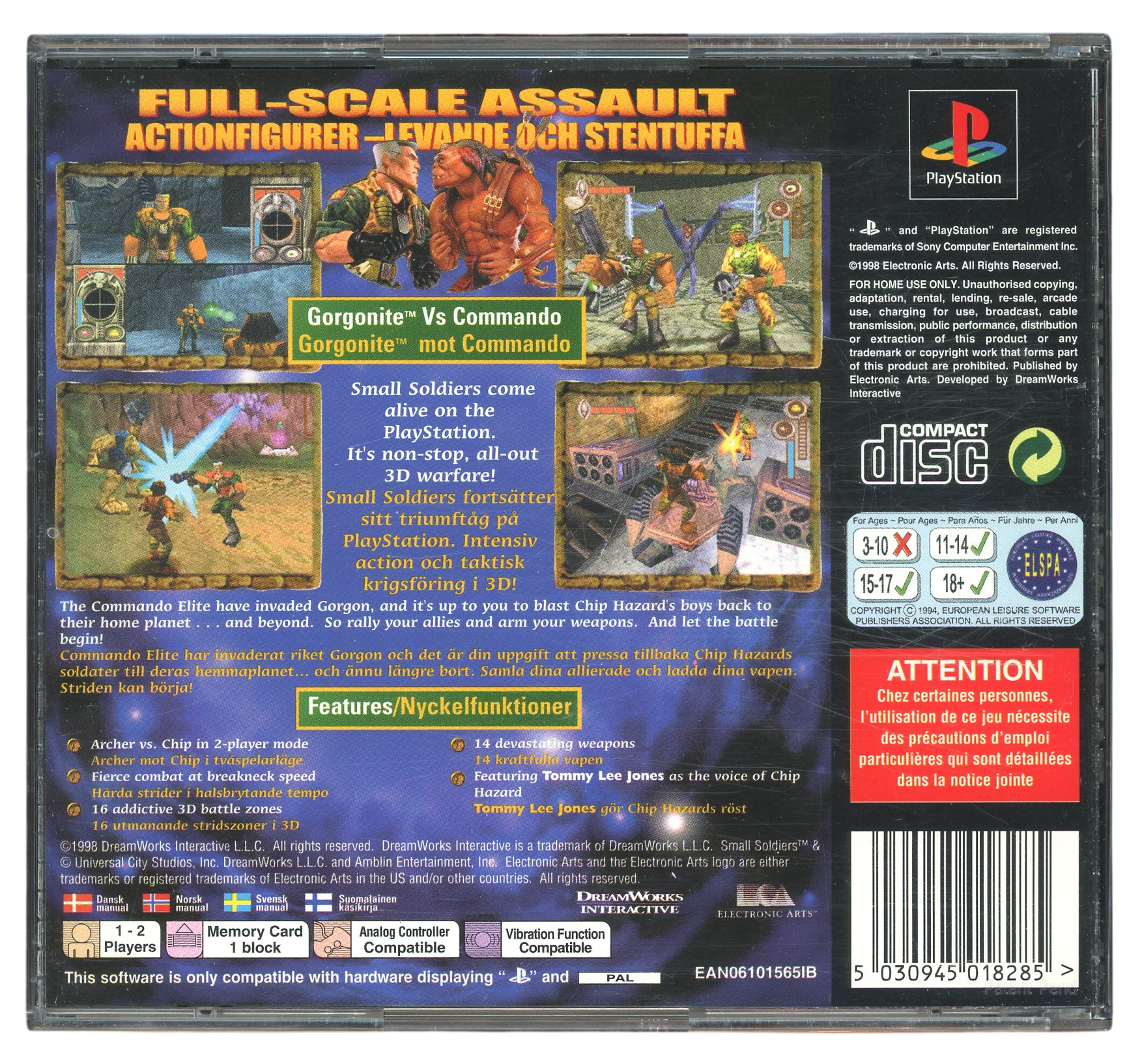 Small soldiers - Playstation 1 spill (PS1)