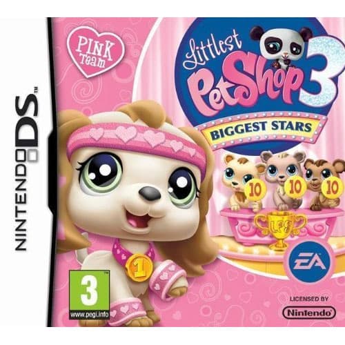 Littlest pet shop 3: Biggest stars pink team (brukt) - Nintendo DS spill