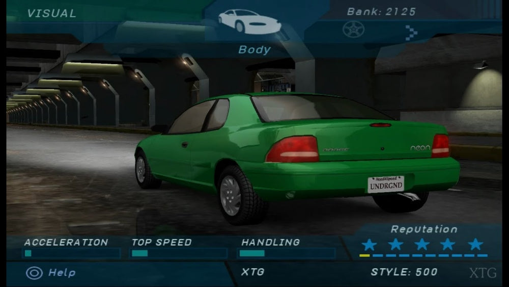 Need for speed: underground (brukt) - Nintendo gamecube spill