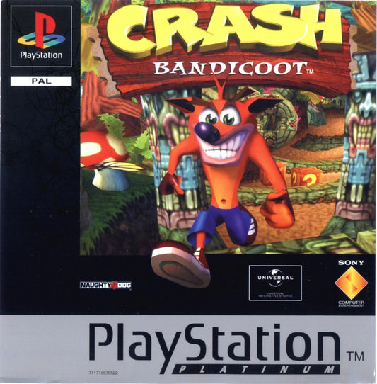 Crash bandicoot (platinum) (brukt) - Playstation 1 spill (ps1)