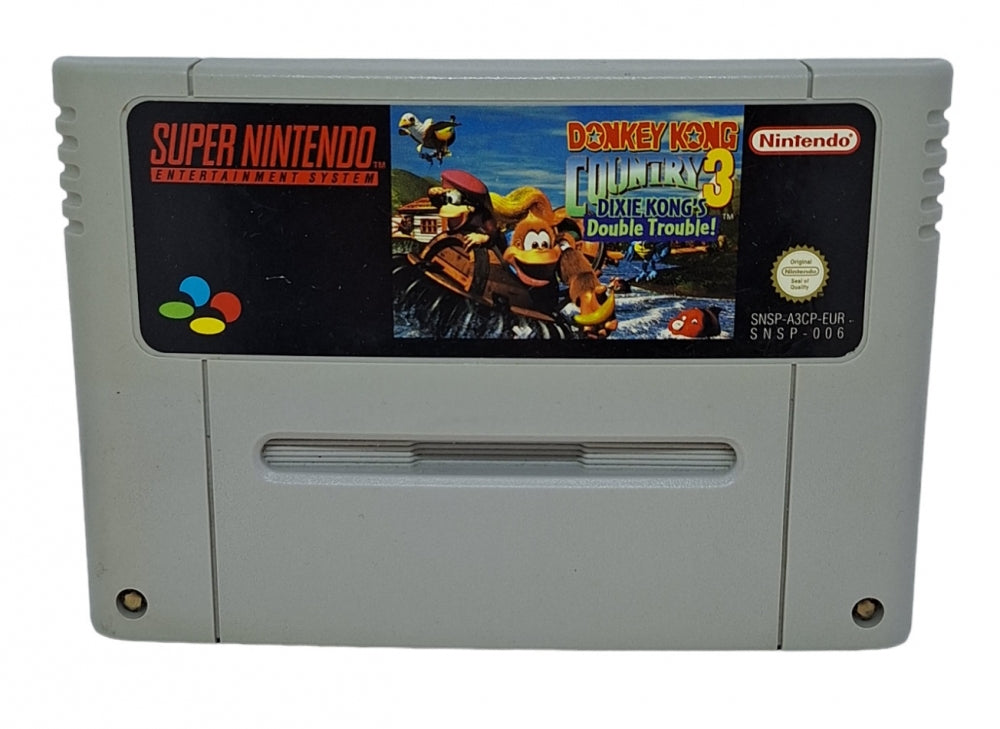 DONKEY KONG COUNTRY 3: Dixie Kong`s Double Trouble (BRUKT) (kun kassett) - Super nintendo entertainment system spill (sn