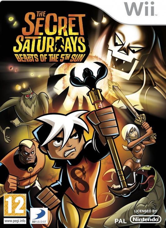 The secret Saturdays: Beasts of the 5th sun (brukt) - Nintendo Wii spill