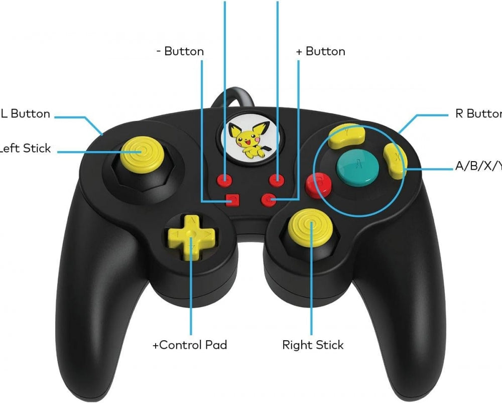 Bilde av Pdp Fight Pad Pro Pokemon Pichu Edition Kontroll Switch