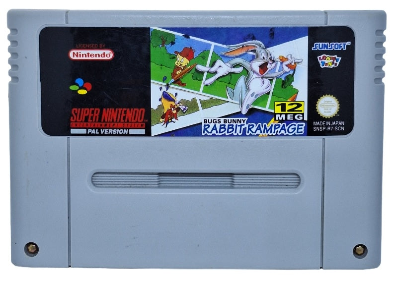 Bugs bunny: Rabbit Rampage (brukt) (kun kassett) - Super nintendo entertainment system spill (SNES)