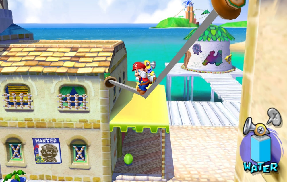 Super mario sunshine (brukt) (player`s choice) - Nintendo Gamecube spill