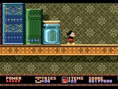 Castle of illusion: Starring Mickey mouse (kun kassett) (brukt) - Sega mega drive spill