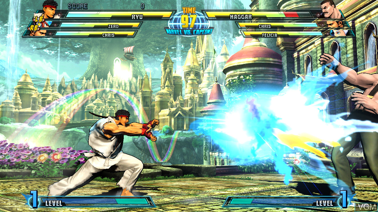 Gameplay-bilde fra Marvel vs. Capcom 3 - Fate of Two Worlds – Xbox 360 spill
