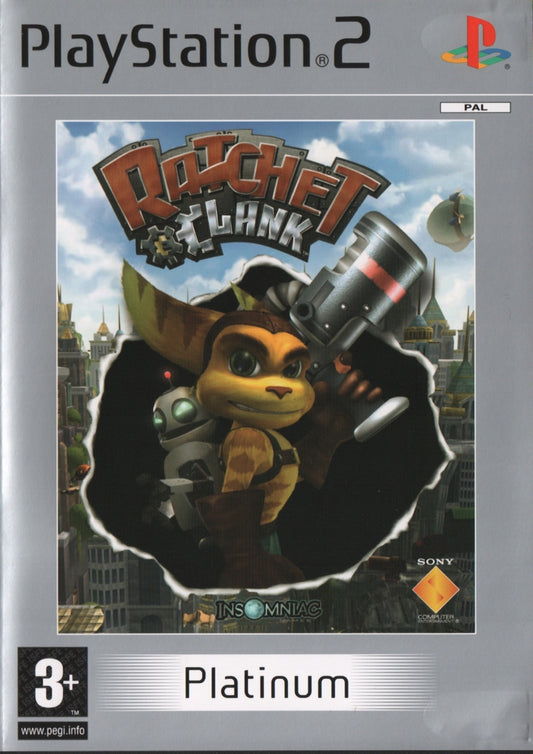 Ratchet & clank (platinum) (brukt) - Playstation 2 spill (ps2)