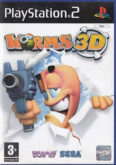 Worms 3D (brukt) - Playstation 2 spill (ps2)