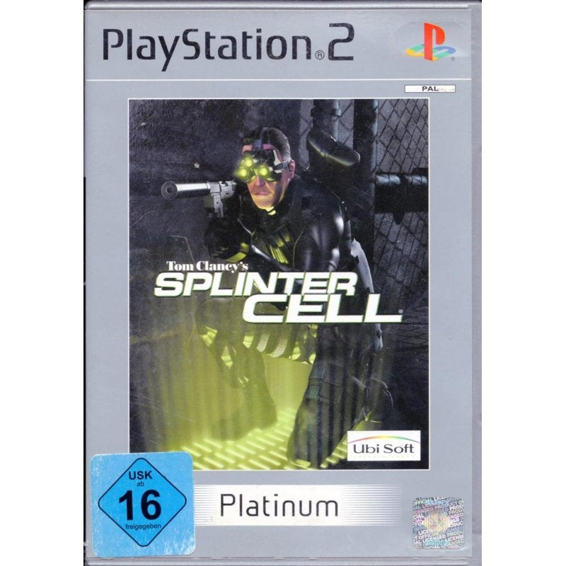 Tom Clansy`s splinter cell (brukt) (Platinum) - Playstation 2 spill (PS2)