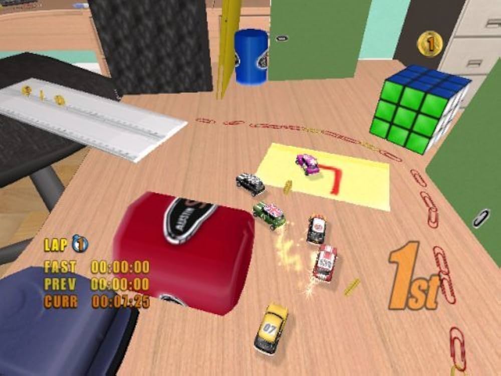 Gameplay-bilde fra Mini desktop racing - Nintendo Wii spill