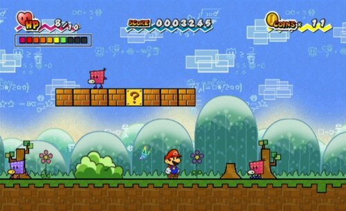 Bilde av Super Paper Mario Nintendo Wii Spill