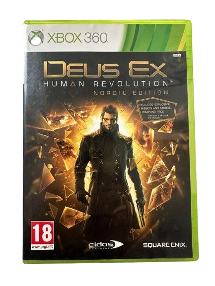 Deus Ex Human Revolution Nordic edition (brukt) - Xbox 360 spill