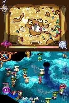 Gameplay-bilde fra Heroes of mana - Nintendo DS spill