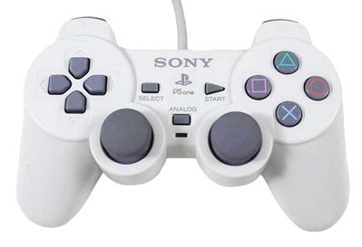 Original hvit PS one kontroller (brukt) (PS1/PSOne)