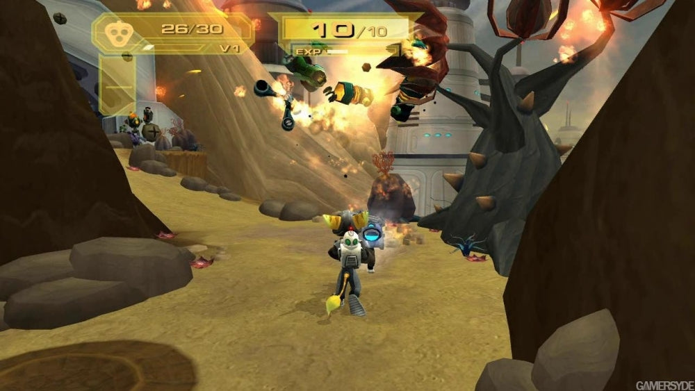 Ratchet and clank 3 (platinum) (Brukt) - Playstation 2 spill (PS2)