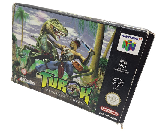 Turok: dinosaur hunter (brukt) Komplett i eske (CIB) - Nintendo 64 spill (N64)