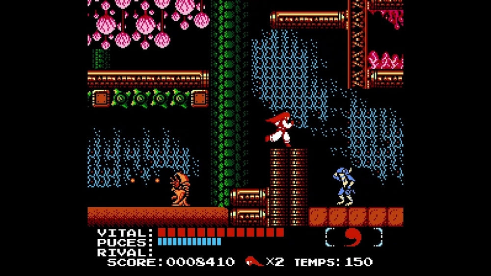Gameplay-bilde fra Kabuki: Quantum fighter (Kun kassett) - Nintendo entertainment system spill (NES)