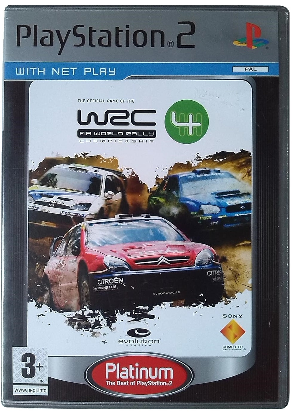 WRC FIA World Rally Championship 04 (brukt) (platinum) - Playstation 2 spill (PS2)