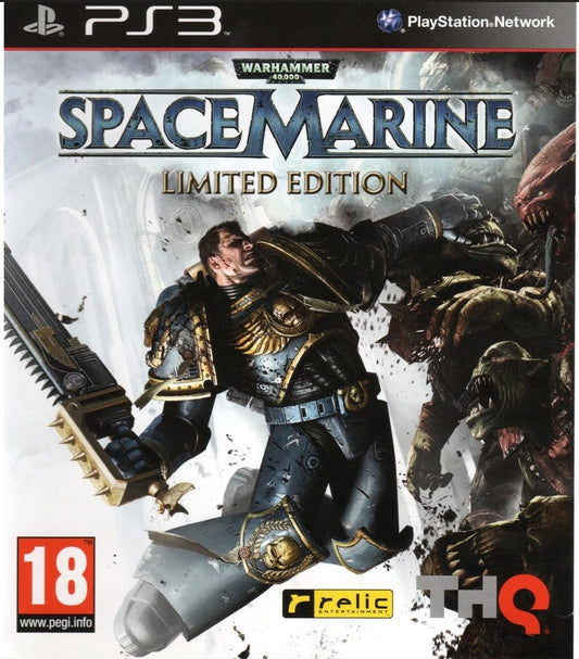 Warhammer 40,000: Space Marine (limited edition) (brukt) - Playstation 3 spill (ps3)