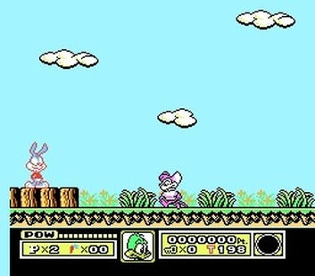 Gameplay-bilde fra Tiny Toon: Adventures (Kun kassett) - Nintendo entertainment system spill (NES)