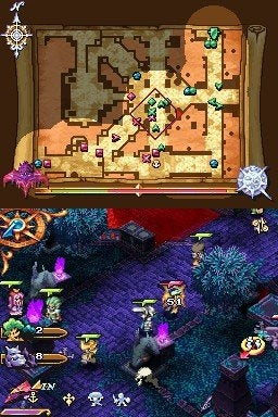 Gameplay-bilde fra Heroes of mana - Nintendo DS spill