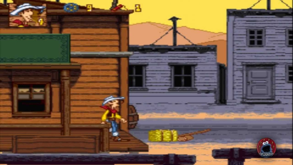 Lucky luke (brukt) (kun kassett) - super nintendo entertainment system spill (SNES)