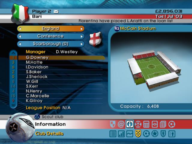 LMA Manager 2005 - Xbox original spill