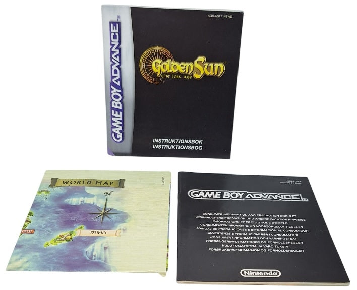 Golden sun: The lost age (komplett i eske - CIB) - Nintendo Gameboy advance spill (GBA)