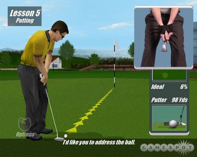 Gameplay-bilde fra Gametrak - Real World Golf - Playstation 2 spill (PS2)