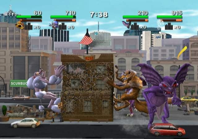 Gameplay-bilde fra Rampage - Total destruction - Playstation 2 spill (PS2)