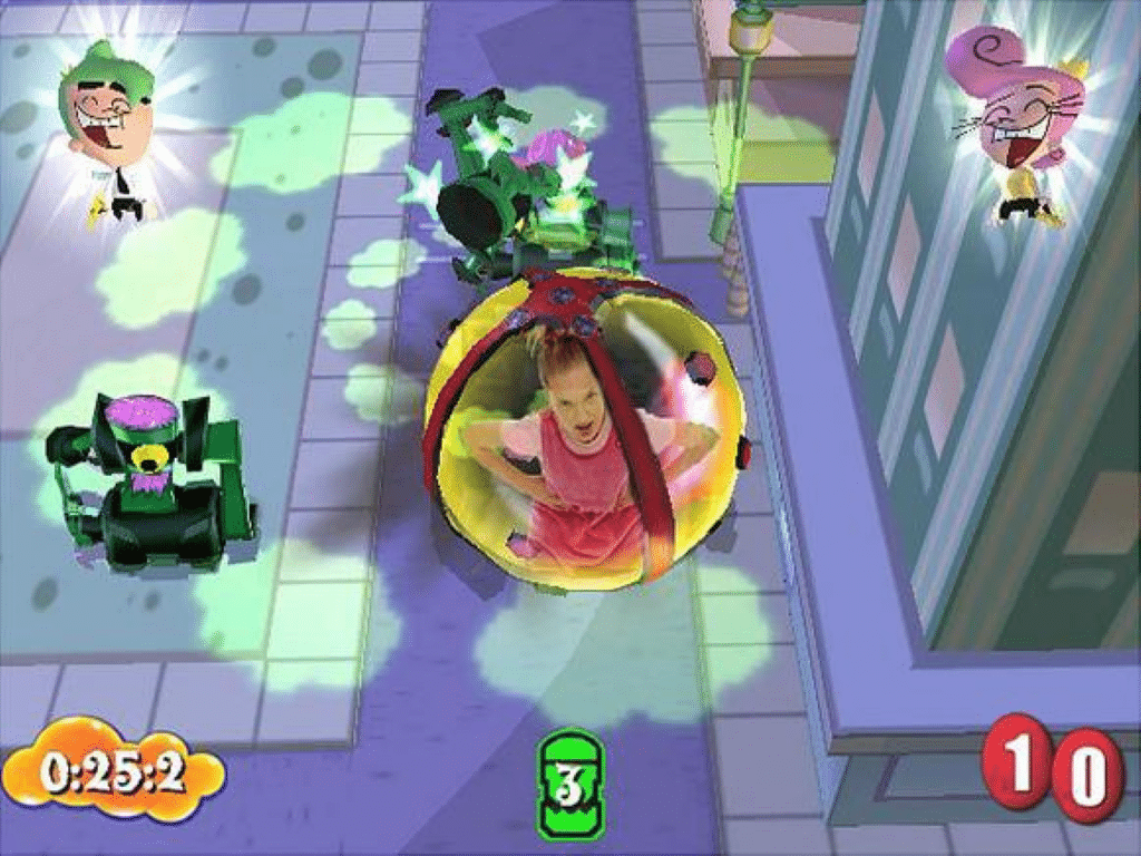 Gameplay-bilde fra Spongebob squarepants - Movin' with friends - Playstation 2 spill (PS2)
