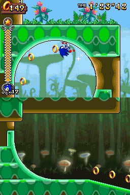 Gameplay-bilde fra Sonic rush - Nintendo DS spill