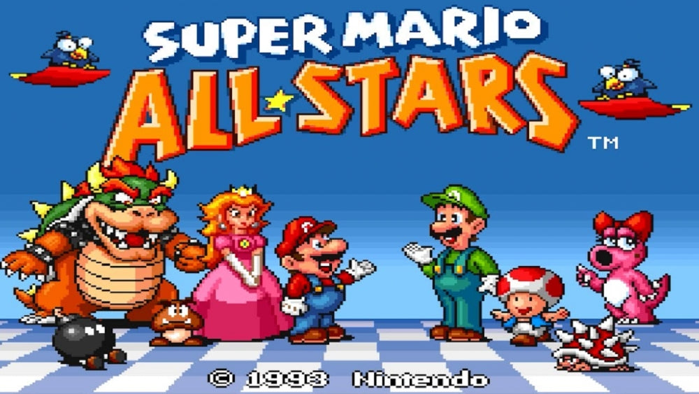 Super mario all-stars (brukt) (kun kassett) - Super nintendo entertainment system spill (SNES)