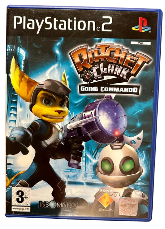 Ratchet and clank: Going commando (brukt) - Playstation 2 spill (PS2)