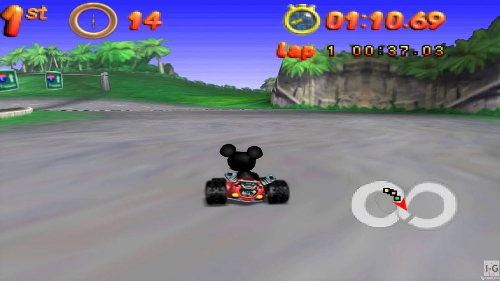 Mickeys Speedway USA (brukt) - Nintendo 64 spill (N64)