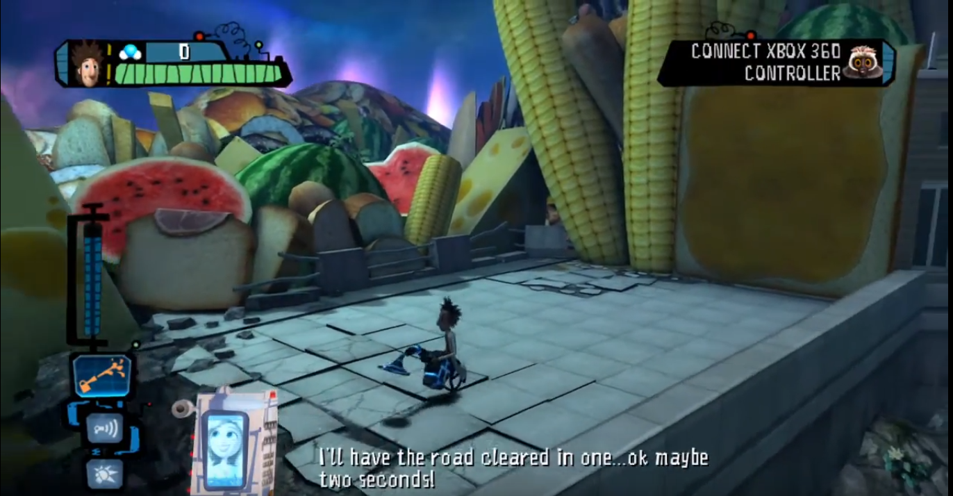 Gameplay-bilde fra Cloudy with a Chance of Meatballs – Xbox 360 spill