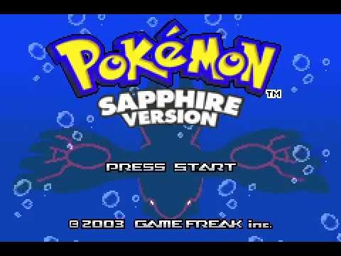 Pokemon: Sapphire version - Nintendo gameboy advance spill (GBA)
