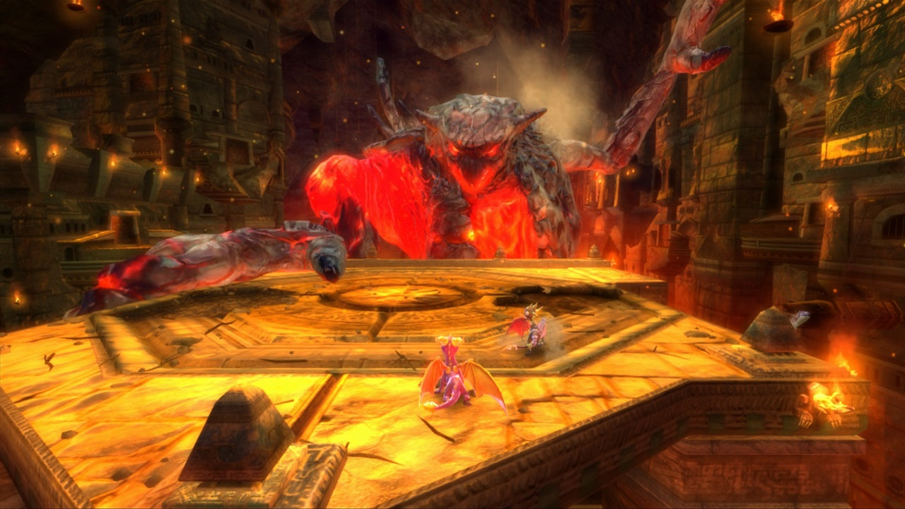 Gameplay-bilde fra The Legend of Spyro - Dawn of the Dragon - Nintendo Wii spill