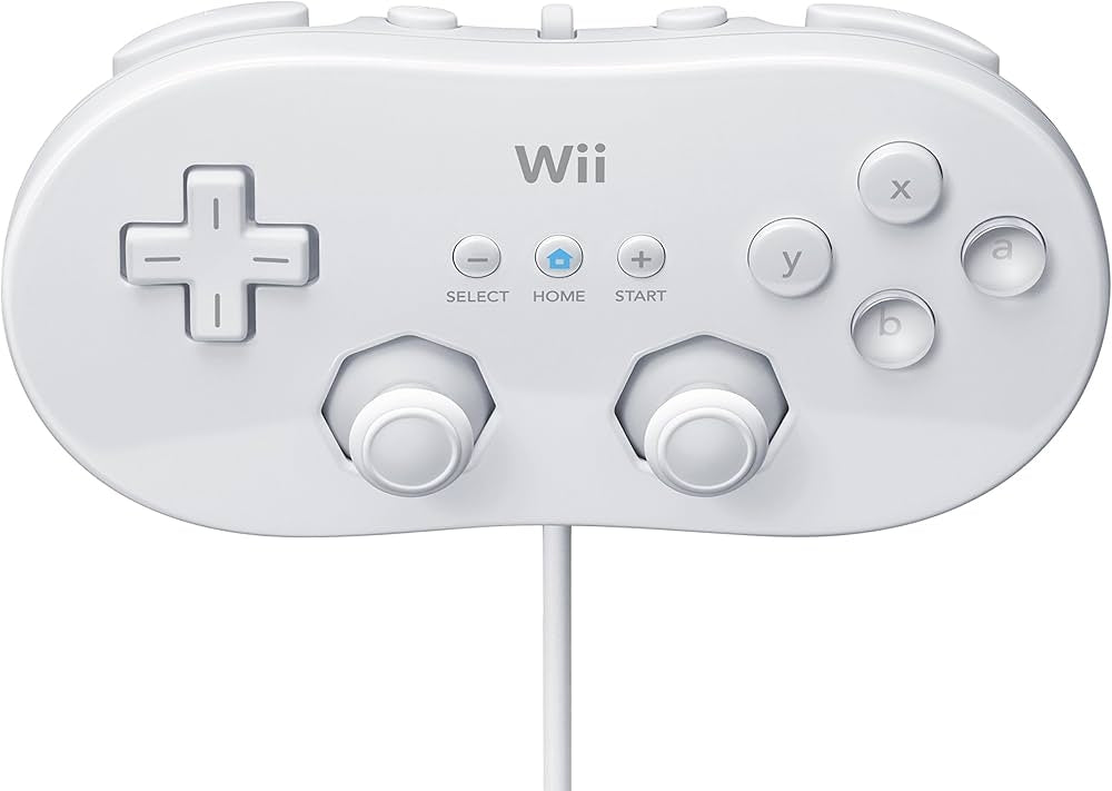 Original hvit nintendo wii classic kontroll (brukt)