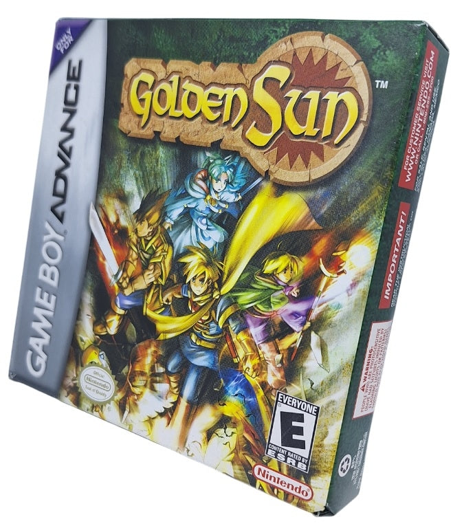 Golden sun (komplett i eske - CIB) (brukt) - Gameboy advance spill (GBA)