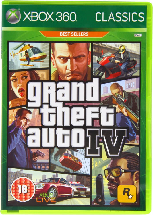 Grand theft auto IV / 4 (GTA 4) (Classics) (brukt) - Xbox 360 spill