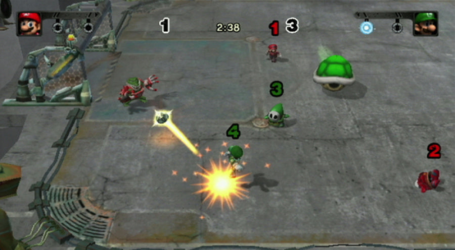 Gameplay-bilde fra Mario strikers - Charged football - Nintendo Wii spill